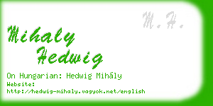mihaly hedwig business card